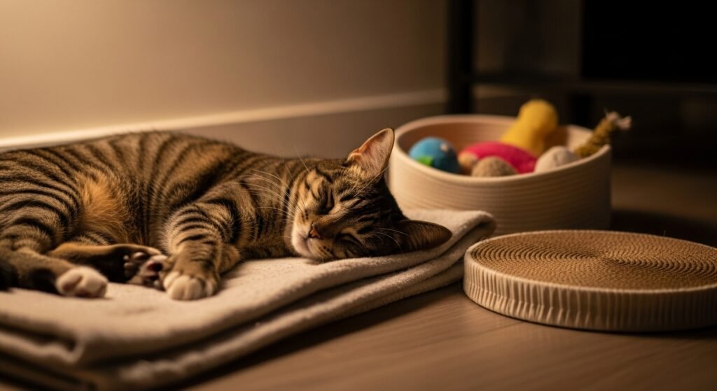 Rotina anti-ansiedade para gatos: 7 brincadeiras na hora certa (e por que isso funciona)