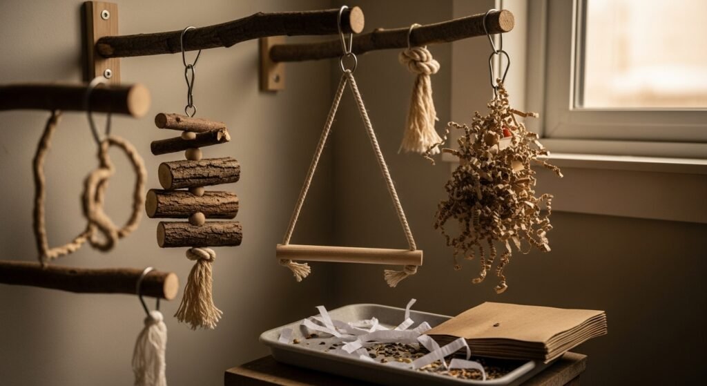 Ansiedade de separação: 9 ajustes de rotina para seu agapornis ficar mais tranquilo (manhã, tarde e noite)