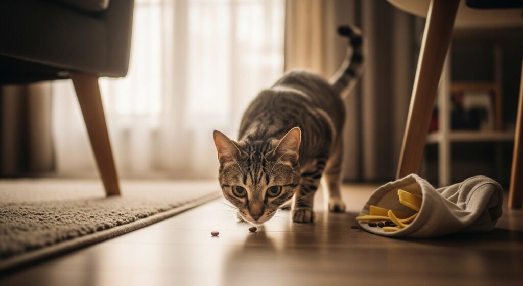 Enriquecimento alimentar gato: 7 sinais de que ele precisa de mais desafio (e como começar hoje)